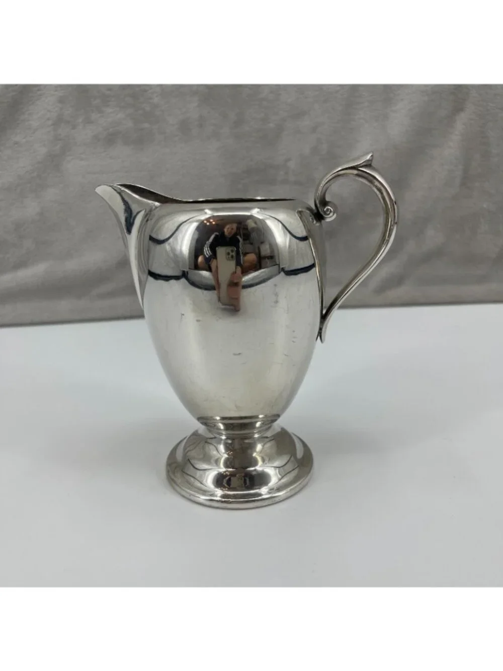 Gorham Vintage Silverplate 3/4 Pint Creamer Pitcher YC474 5.5 Inch No Monogram